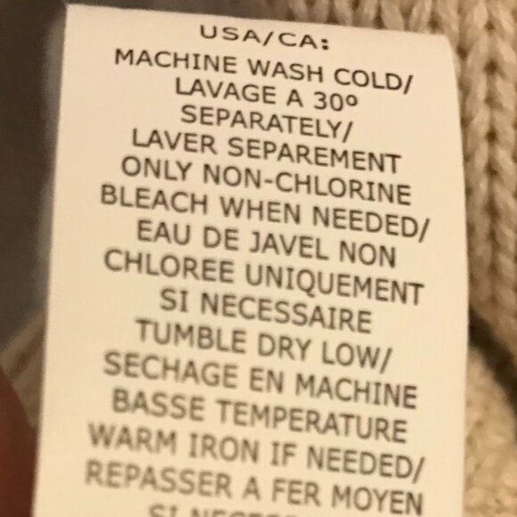 Ralph Lauren Chaps L/G men's half zip sweater, tan/cream colored. 100% cotton. - Picture 15 of 16